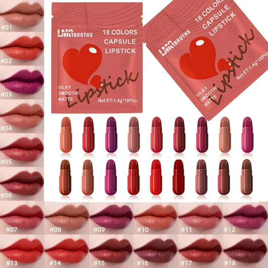 UR-Mini 18 Matte Capsule Lipstick Set  storeur